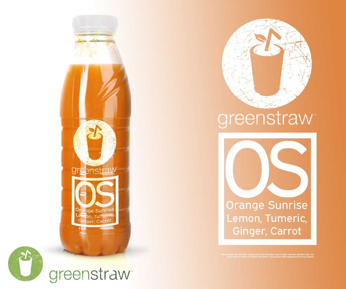 Packaging Design by Whodesignconsultants for Greenstraw Smoothies | Design #11597336