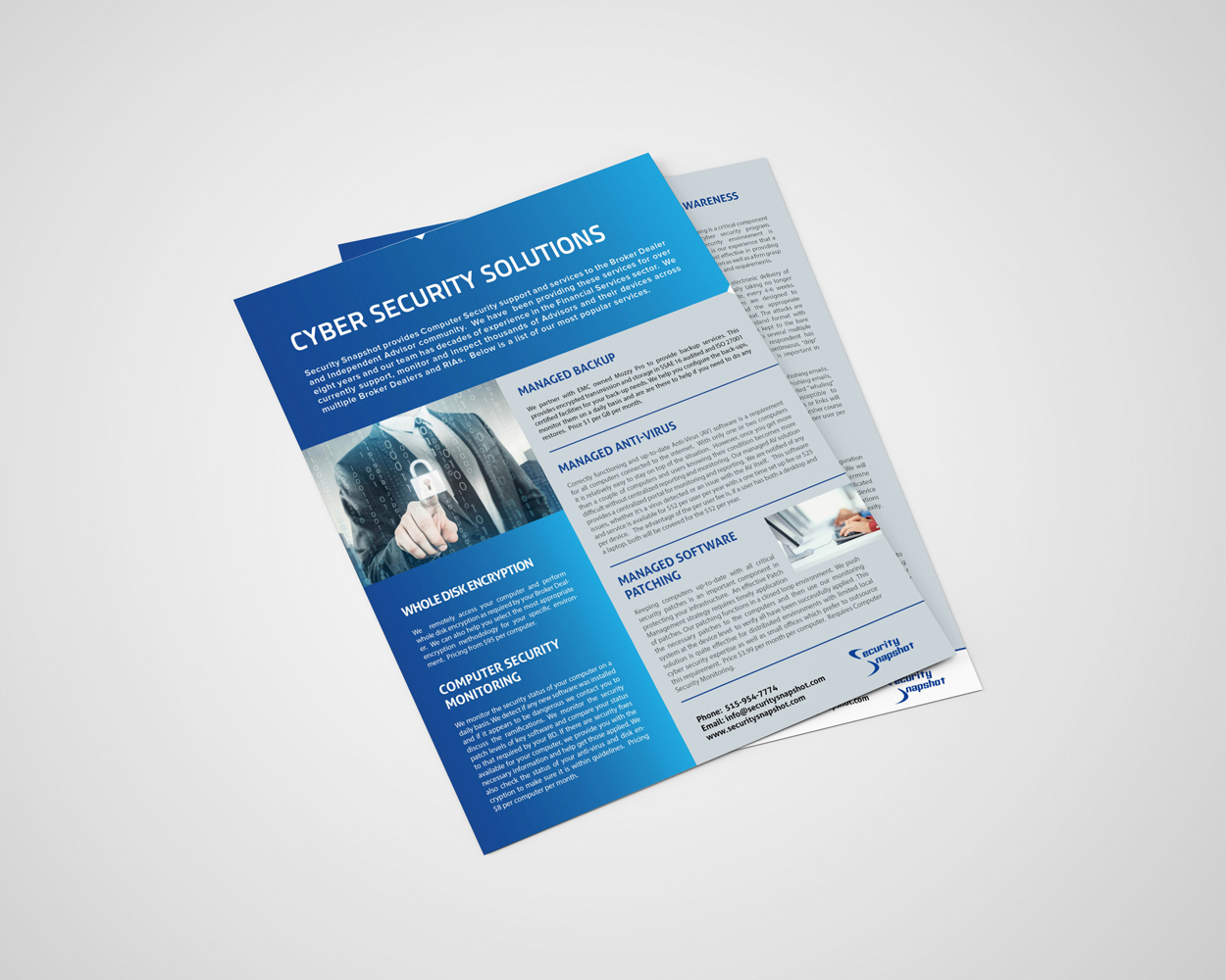 Brochure Design by iTech Graphics for Security Snapshot | Design #11609896
