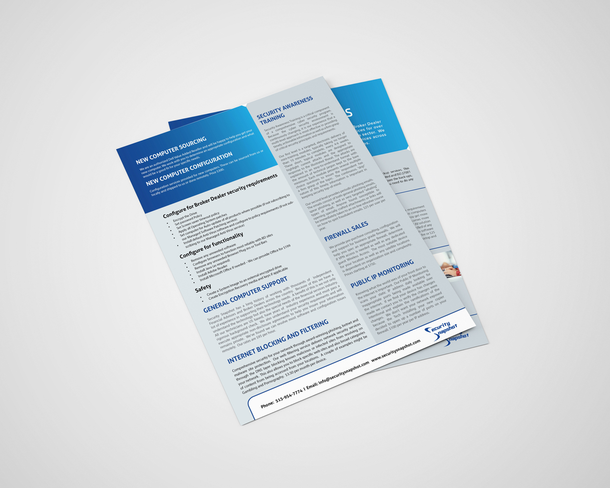 Brochure Design by iTech Graphics for Security Snapshot | Design #11609899