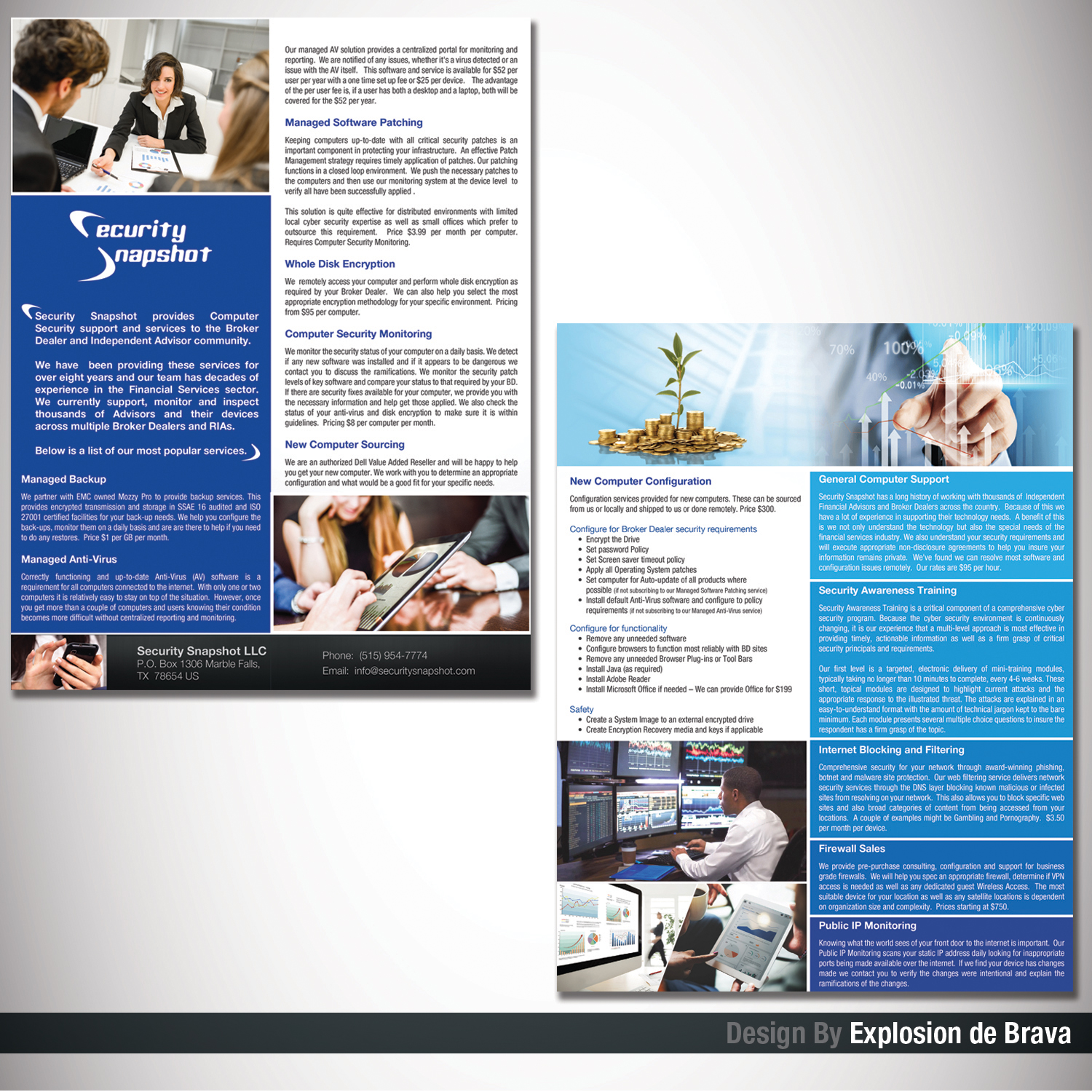 Brochure Design by BHAMQR for Security Snapshot | Design #11618771