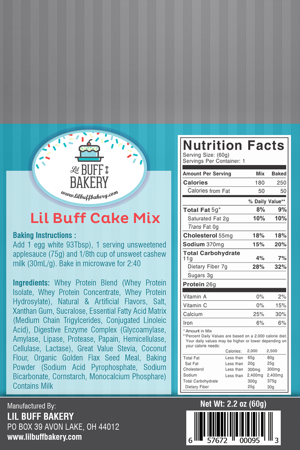 Verpackungs-Design von Akshar Shailesh für Lil buff bakery | Design #11531607