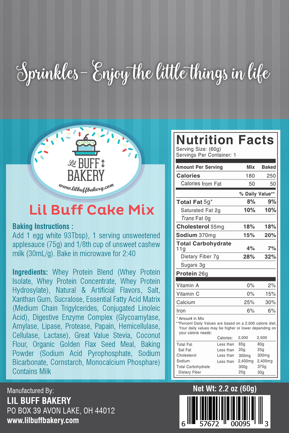 Packaging Design by Akshar Shailesh for Lil buff bakery | Design #11562968