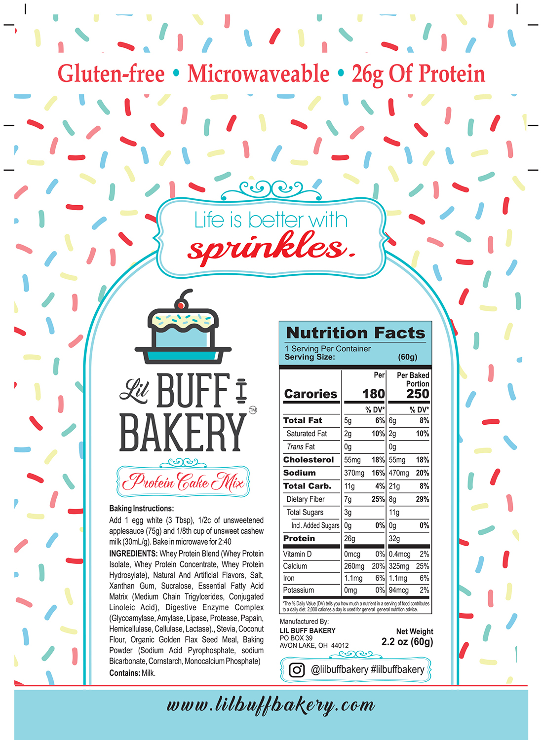 Packaging Design by Namita for Lil buff bakery | Design #11609401