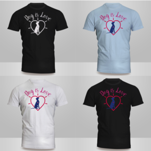 Artistic T-Shirt Design for Women Who Love Dogs | T-Shirt-Design von Kero