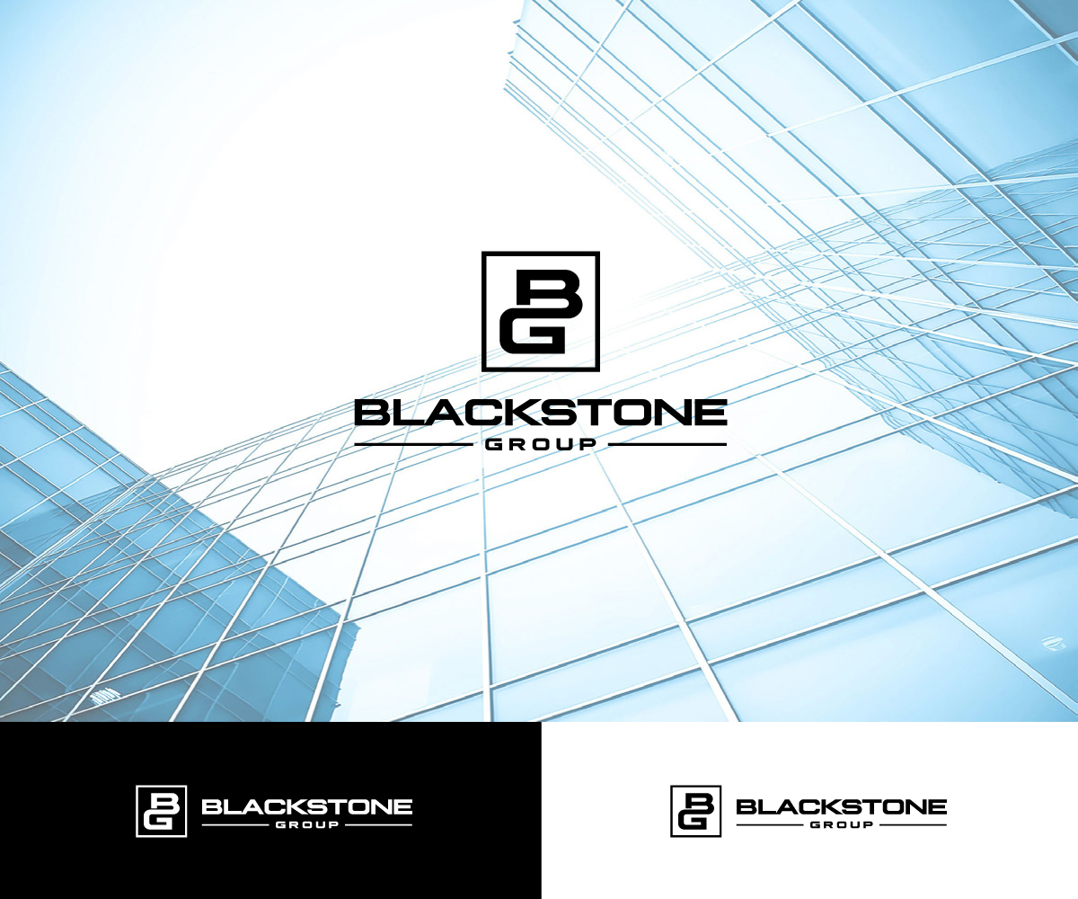 Bold, Serious, Real Estate Logo Design for Blackstone Group Leasing and