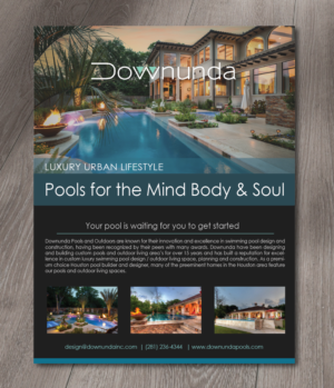 Brochure Design by alex989 for Downunda Pools | Design: #11524962