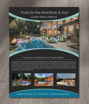 Brochure Design by alex989 for Downunda Pools | Design: #11542099