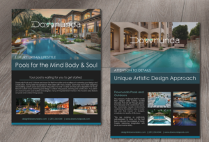 Brochure Design by alex989 for Downunda Pools | Design: #11542320