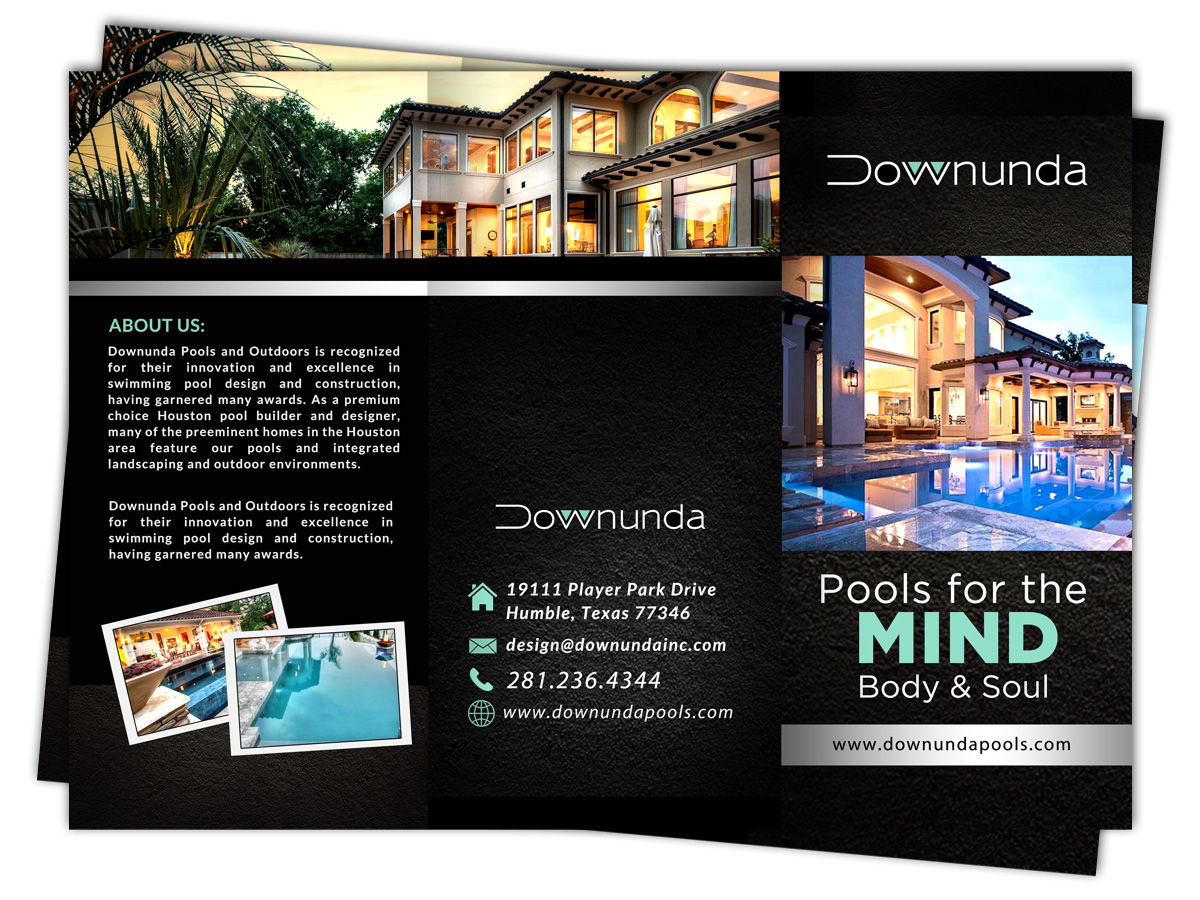 Brochure Design by creative.bugs for Downunda Pools | Design #11528977