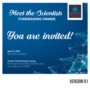 Meet the Scientists Annual Fundraising Dinner | Einladungs-Design von Claireative