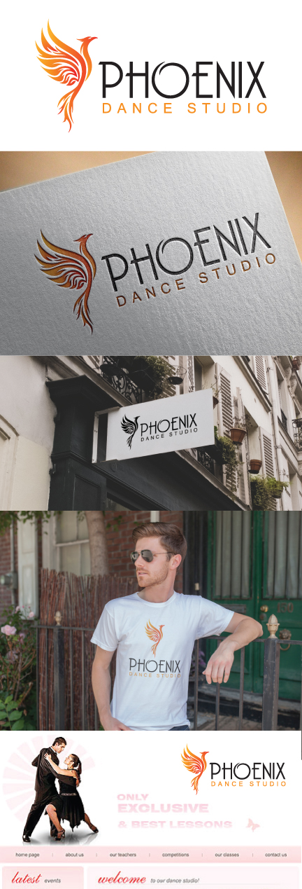 Logo Design by debdesign for Phoenix Dance Studio | Design #11757827