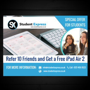Student Express Branded Product Information Posters | Poster-Design von elveneclipse