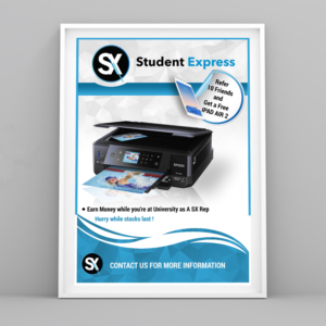 Student Express Branded Product Information Posters | Poster-Design von SAI DESIGNS
