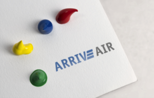 Arrive Air Logo (Air Charter Company) | Logo Design by MJDesign