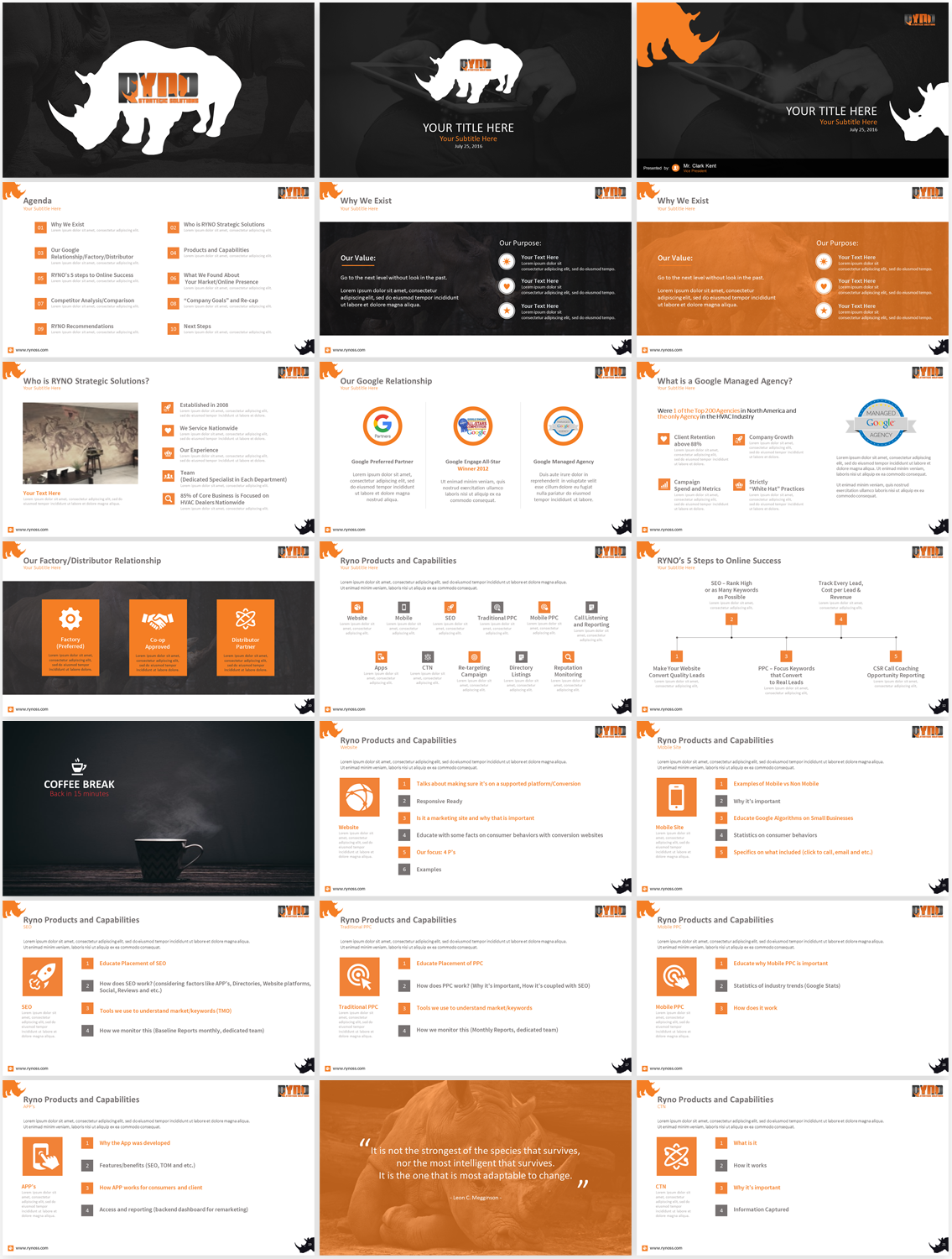 PowerPoint Design by Imazing for RYNO Strategic Solutions  | Design: #11588372