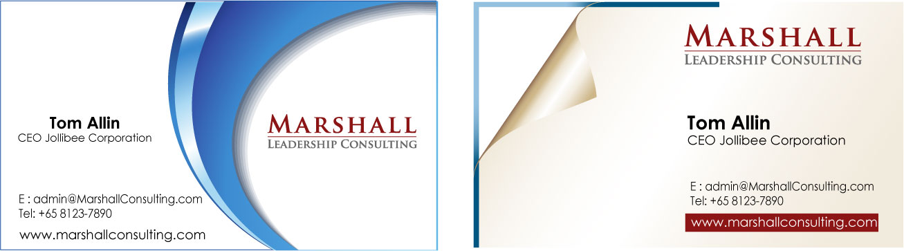 Business Card Design by kowsar for Marshall Consulting Pte. Ltd. | Design #2332423