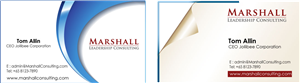 Business Card Design by kowsar for Marshall Consulting Pte. Ltd. | Design: #2332423