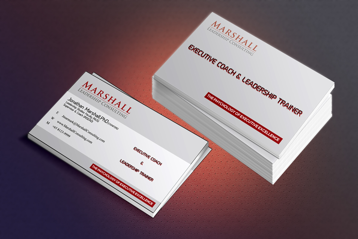 Business Card Design by HK Creatives for Marshall Consulting Pte. Ltd. | Design #2335613