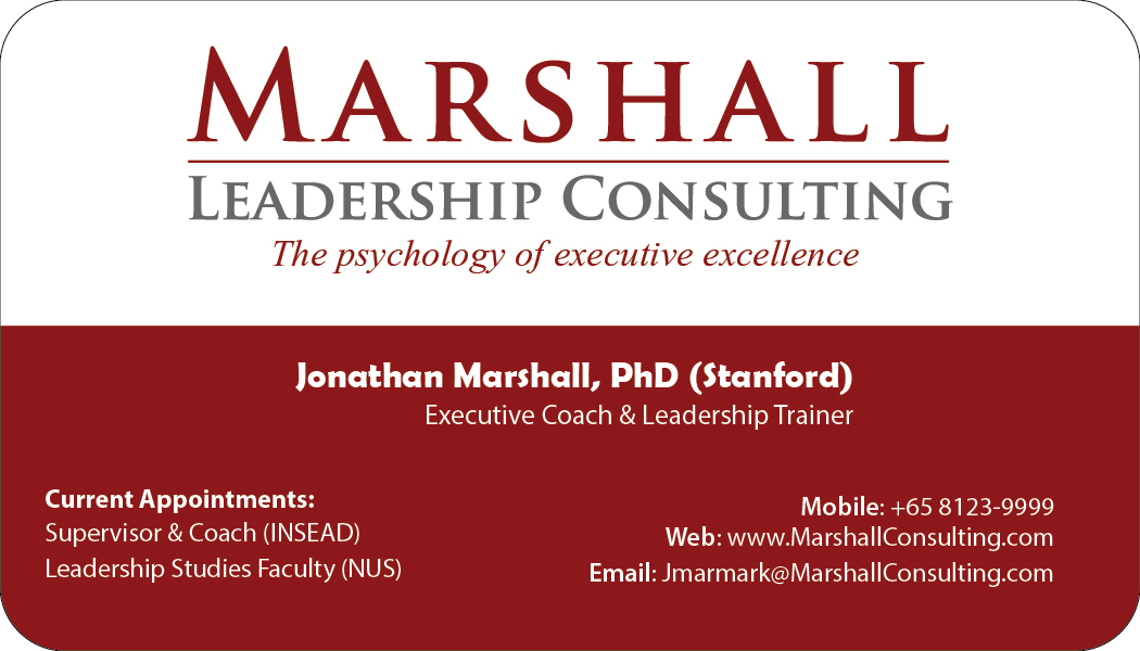 Business Card Design by Lucky Striker for Marshall Consulting Pte. Ltd. | Design #2334688