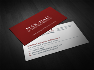 Business Card Design by Atvento Graphics for Marshall Consulting Pte. Ltd. | Design: #2335291