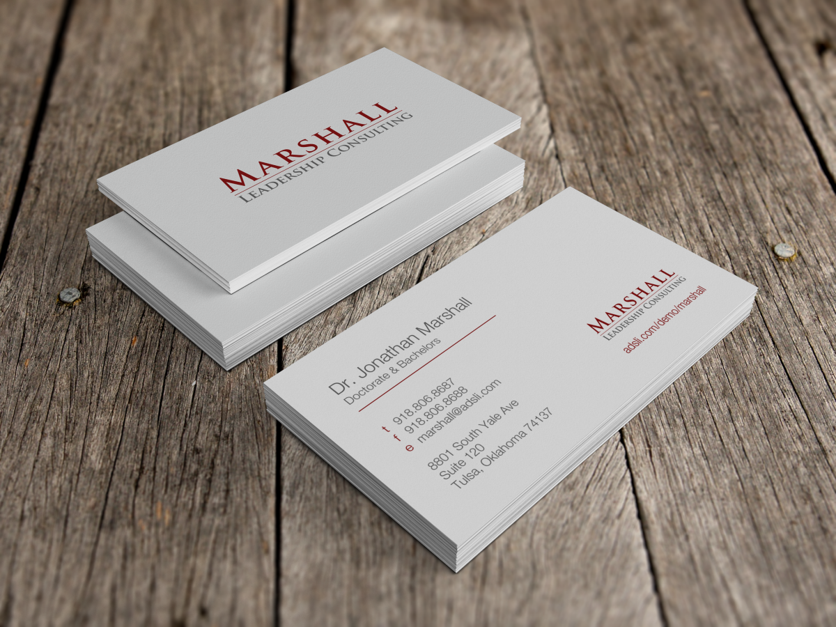 Business Card Design by HYPdesign for Marshall Consulting Pte. Ltd. | Design #2332418