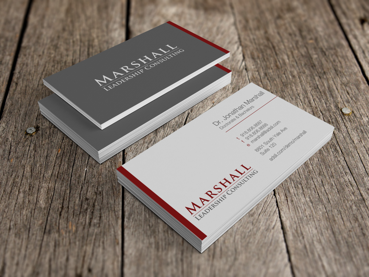 Business Card Design by HYPdesign for Marshall Consulting Pte. Ltd. | Design #2332425