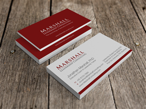 Business Card Design by HYPdesign for Marshall Consulting Pte. Ltd. | Design: #2335722