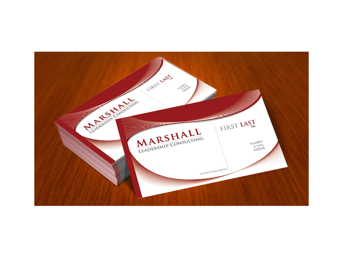 Business Card Design by Soula Vetter for Marshall Consulting Pte. Ltd. | Design #2332464