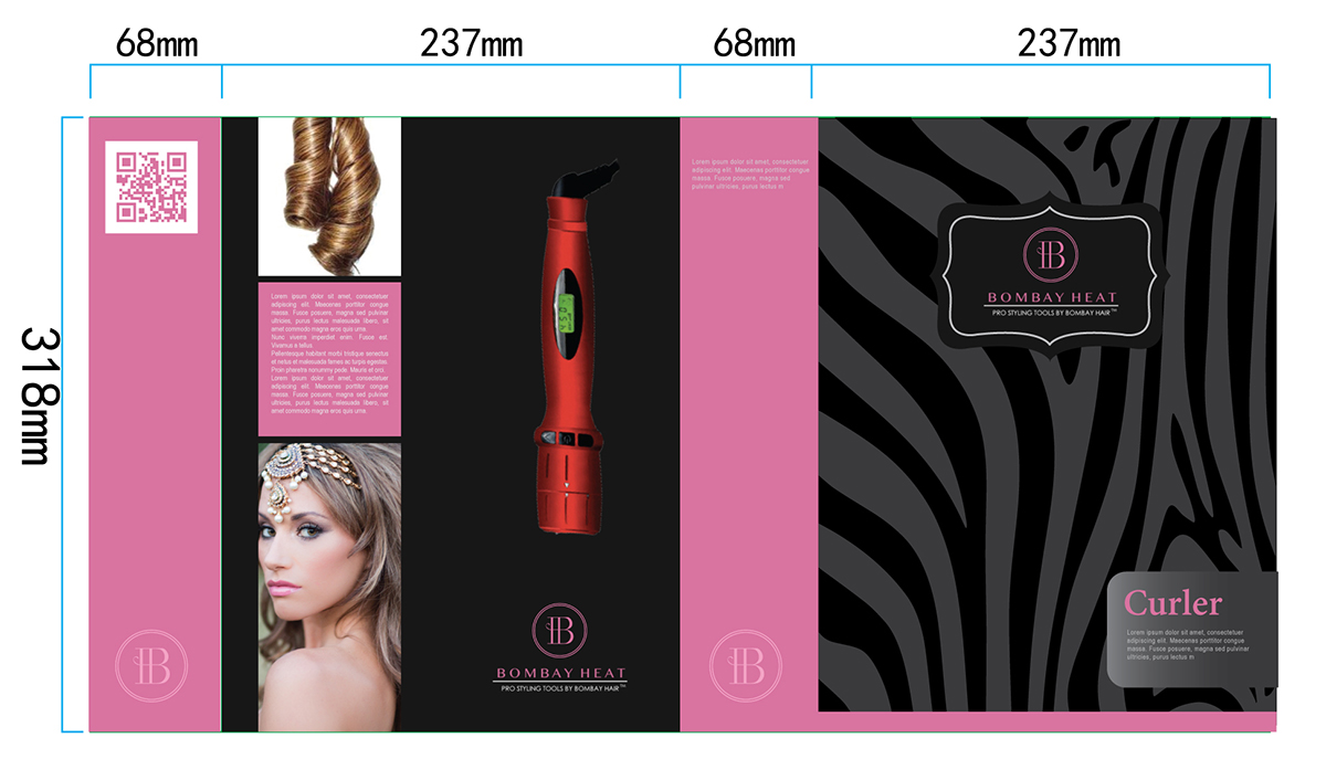 Verpackungs-Design von Verge für Bombay Hair | Design #2334887