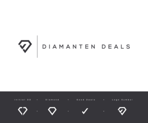 Diamanten Deals (sub text: The Real Deal) | Logo-Design von NineOwl