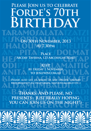 Invitation Design by AlignDesign for this project | Design: #2425299