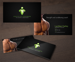 Business Card Design by FutureDesigne for Athlete of Tomorrow | Design #2358882