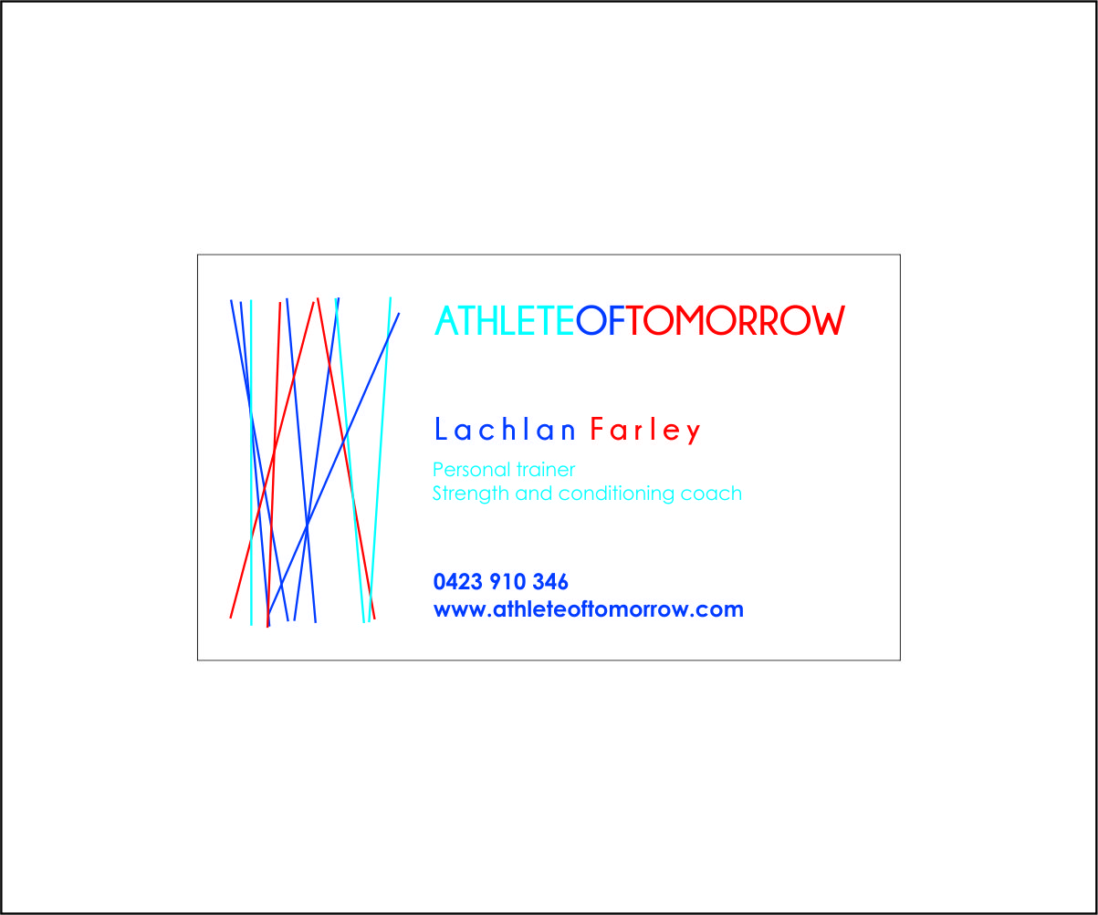 Business Card Design by hcsongi for Athlete of Tomorrow | Design #2347081
