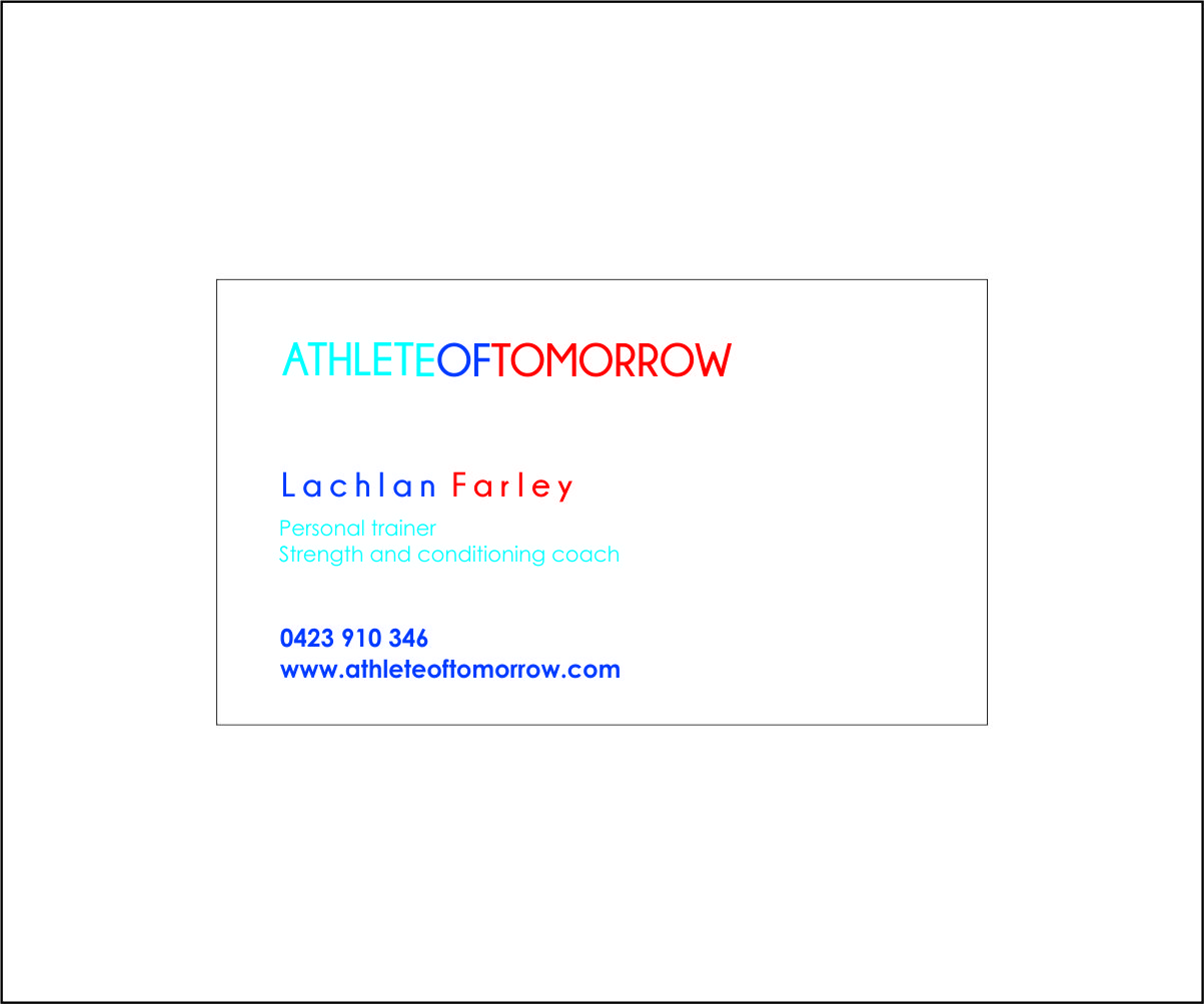Design de Carte de Visite par hcsongi pour Athlete of Tomorrow | Design #2347083