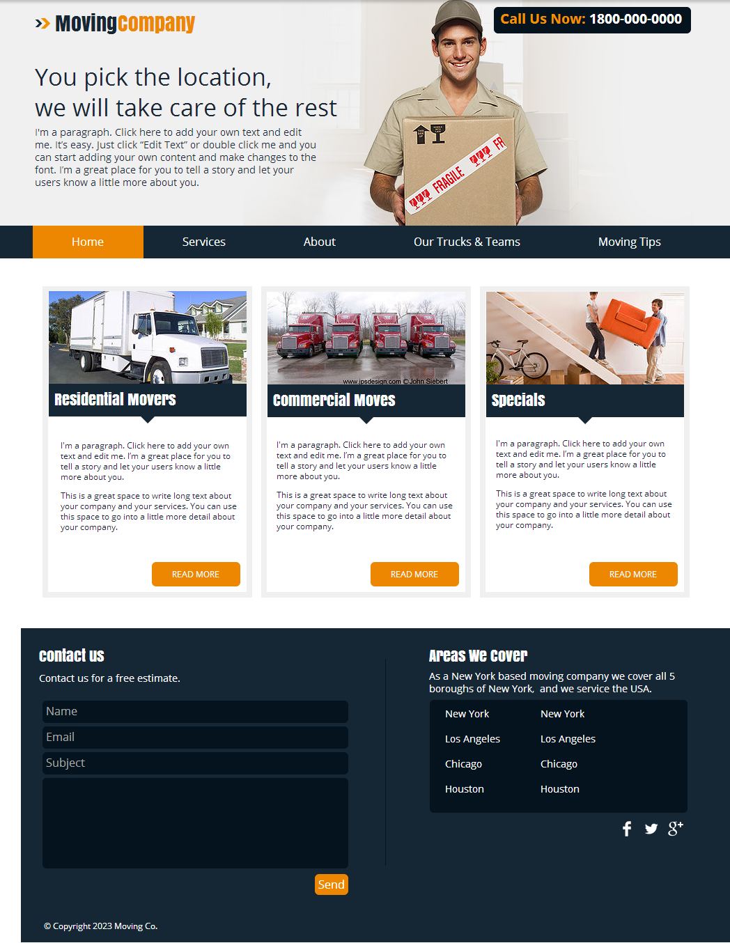 Web Design by Carlos Lens Grela for Lead Foot Media LLC | Design #2338967