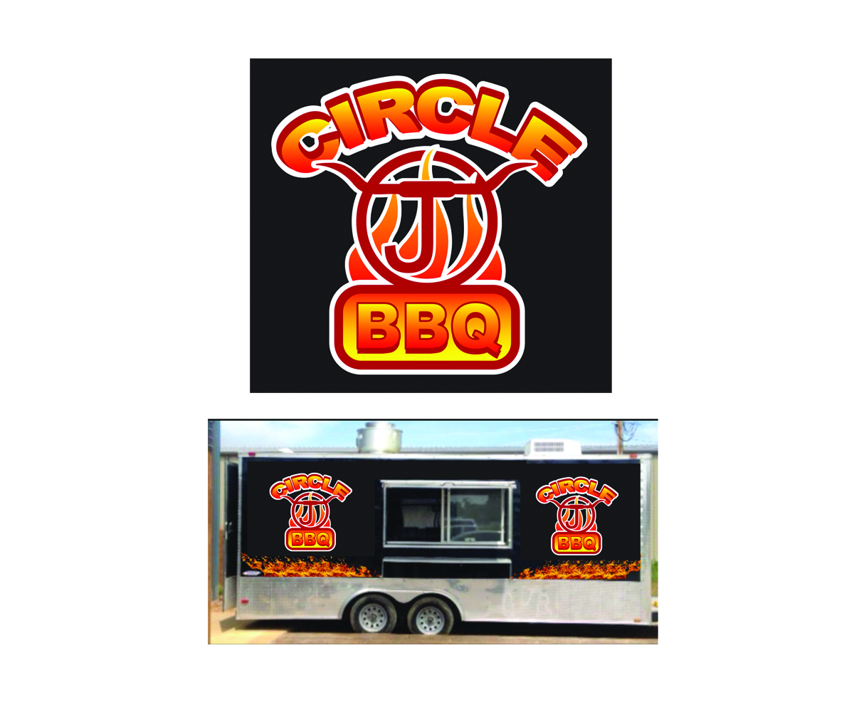 Logo Design by Hot Rod for Circle J BBQ | Design #11568914