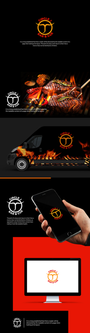 Logo-Design von Logo Xtudio für Circle J BBQ | Design: #11570094