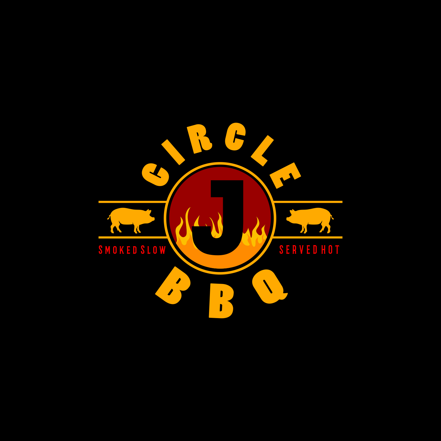 Logo Design by andrakhaeruzal for Circle J BBQ | Design #11571746