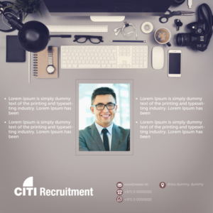Photoshop Design by Wael for CITI Recruitment | Design: #11664106