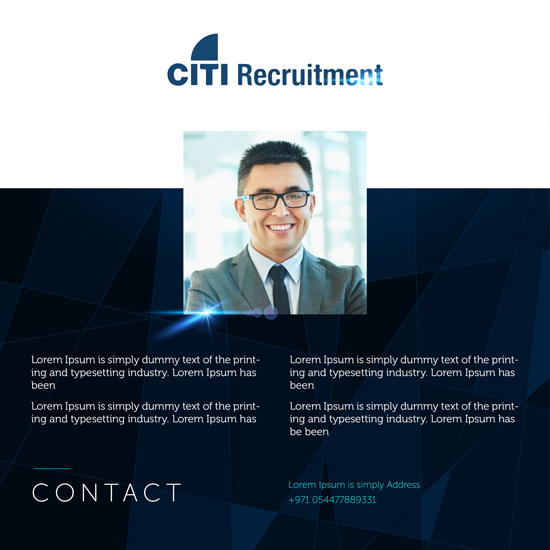 Photoshop Design by Wael for CITI Recruitment | Design #11664107