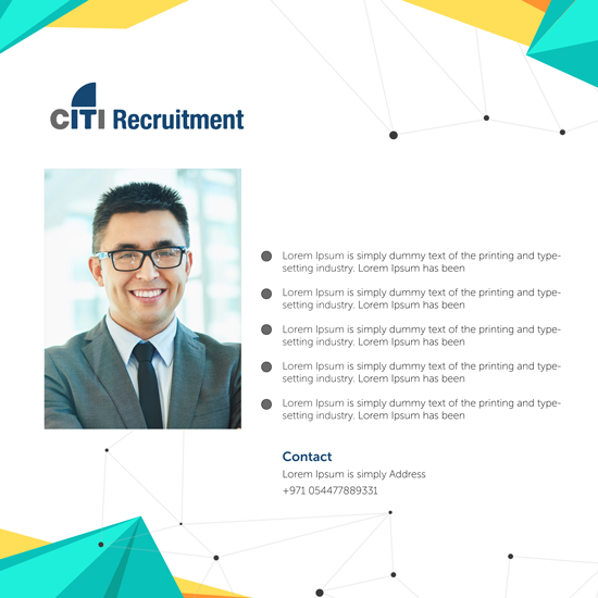 Photoshop Design by Wael for CITI Recruitment | Design #11664108