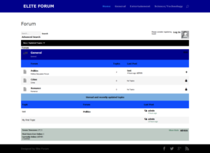  Business and Discussion forum website