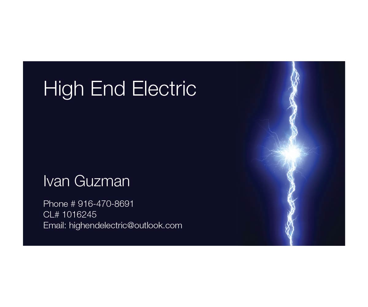 Visitenkarten-Design von joliau für High End Electric | Design #11561212