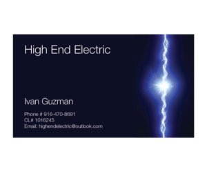 Visitenkarten-Design von joliau für High End Electric | Design: #11561212