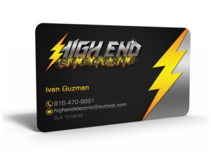 Business Card Design by Hardcore Design for High End Electric | Design #11611386
