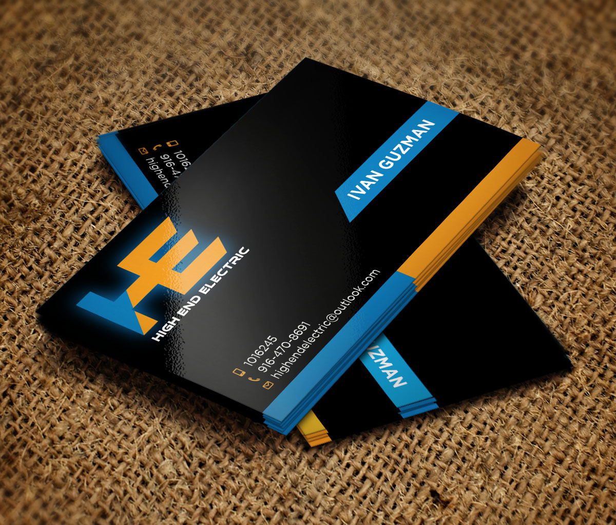 Business Card Design by Verified artistry for High End Electric | Design #11631553