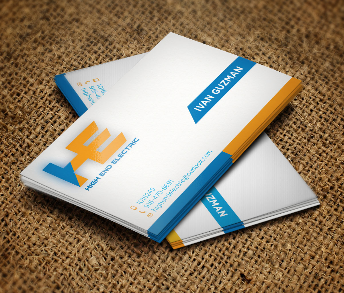 Business Card Design by Verified artistry for High End Electric | Design #11631554