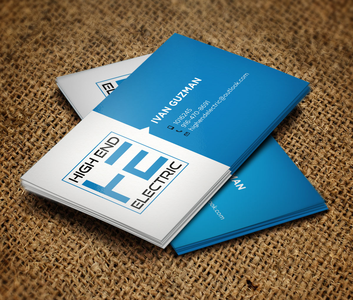 Business Card Design by Verified artistry for High End Electric | Design #11631559