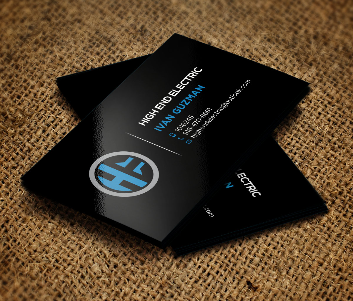 Business Card Design by Verified artistry for High End Electric | Design #11631561