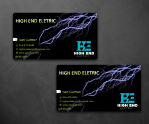 Business Card Design by EWS Webs for High End Electric | Design #11574984